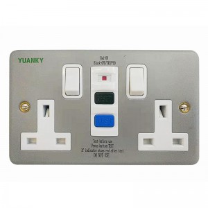 Wholesale UK safety Box type 13A 30mA RCD Protected Safety Socket
