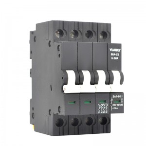 (sa1)Wholesale 4 Pole 60 Amp Mcb For Plastic Modular Magnetic Circuit Breaker