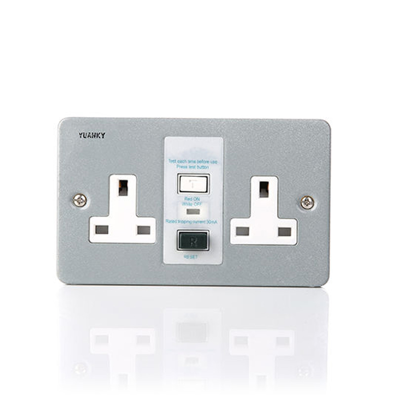 Wholesale China supplier RCD 13A protected safety double socket Featured Image