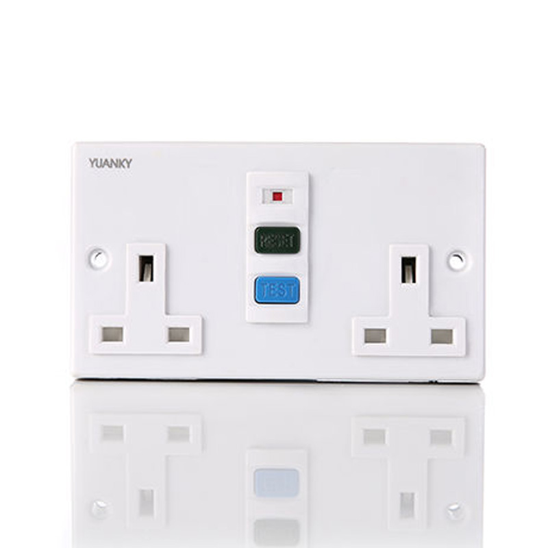 Wholesale Single RCD power switch socket for wall sockets and switches Featured Image