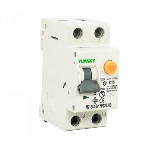 Wholesale YUANKY EN61009 2 Pole Residual Current Breaker Overload RCBO