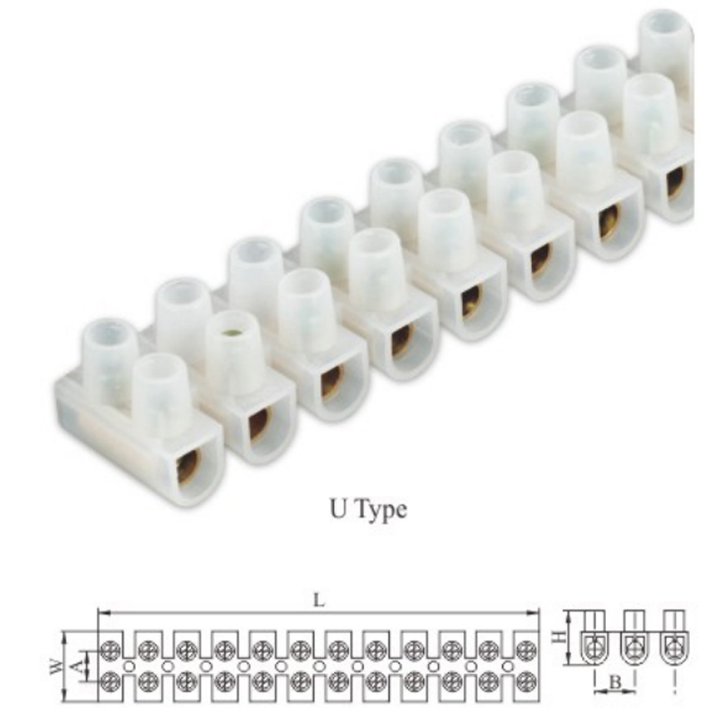 China YUANKY plastic terminals PA PE PP 380V 3-150A U type H type ...